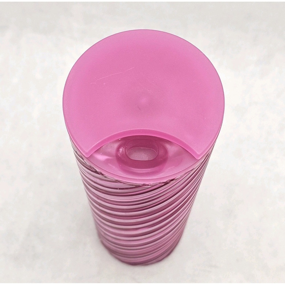 Starbucks 2022‎ Christmas Holiday Sangria Pink Spiral Textured Tumbler 16oz Cup - Picture 3 of 7